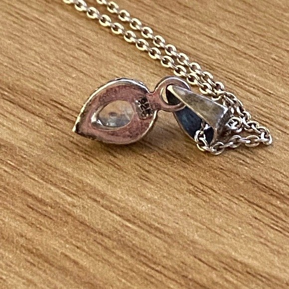 Beautiful vintage moonstone necklace marked 925 Sterling silver - Picture 2 of 9